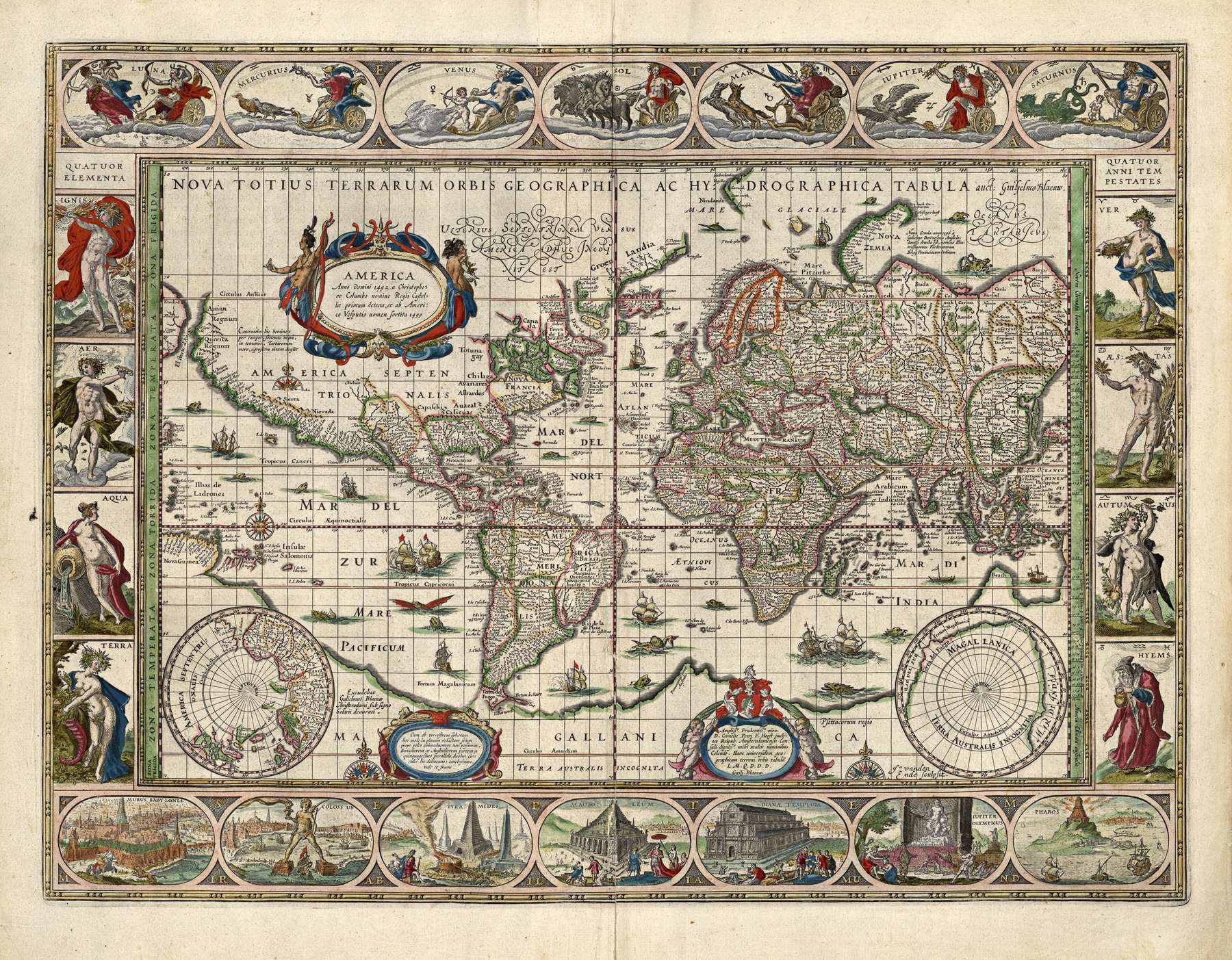 Blaeu world map, Amsterdam